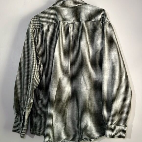 Route 66 Button Up Shirt Men's Size XL Long Sleeve Green Cream Check Cott… - Picture 7 of 10